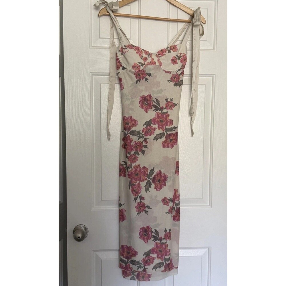 Free People Got Glam Midi Slip Dress Size XS NWT Floral